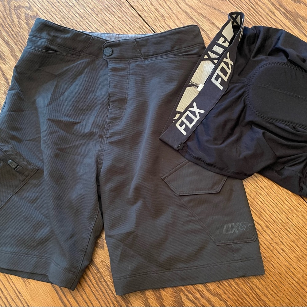 Fox Black Youth Mountain Bike MTB Shorts